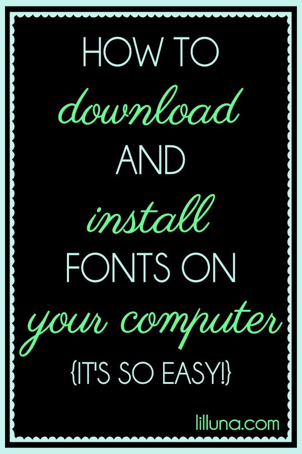 Download And Install Fonts Cricut Mac